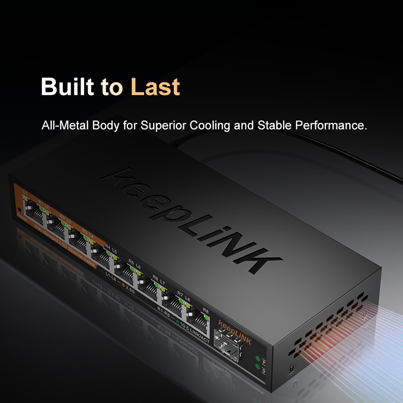 KeepLiNK 2.5Gb Managed Switch  - Sfp+ 10G Managed Switch 8 Port ulasan dan harga